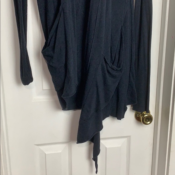 All Saints cerulean asymmetrical wrap sweater 10 L - Picture 3 of 6